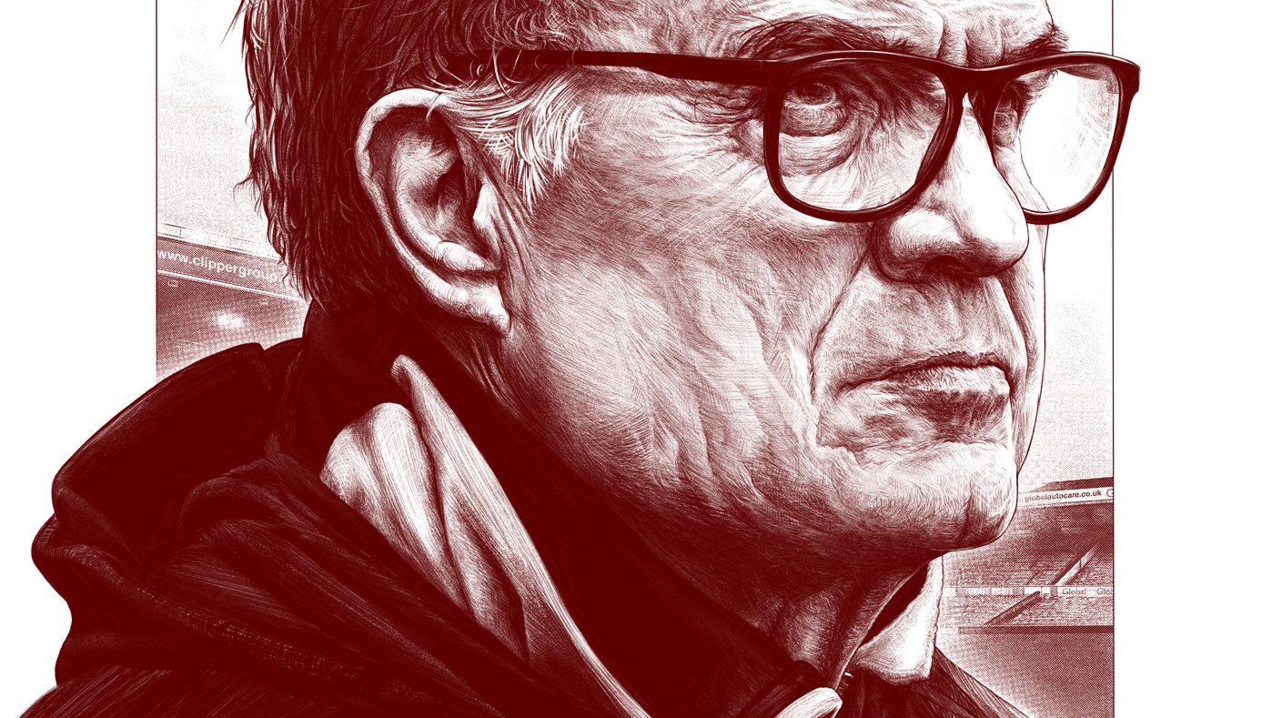 A warm Bielsa — warm-toned line art